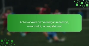 Antonio Valencia: Valioliigan menestys, maaottelut, seurapalkinnot