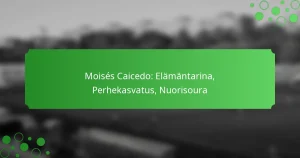 Moisés Caicedo: Elämäntarina, Perhekasvatus, Nuorisoura